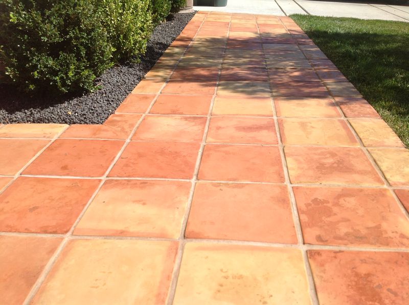 Terracotta Tile Walkway