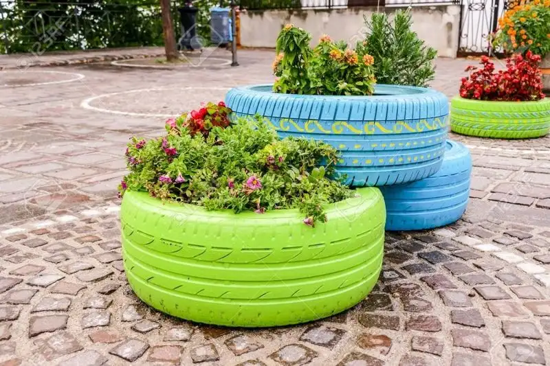 Tire Planters