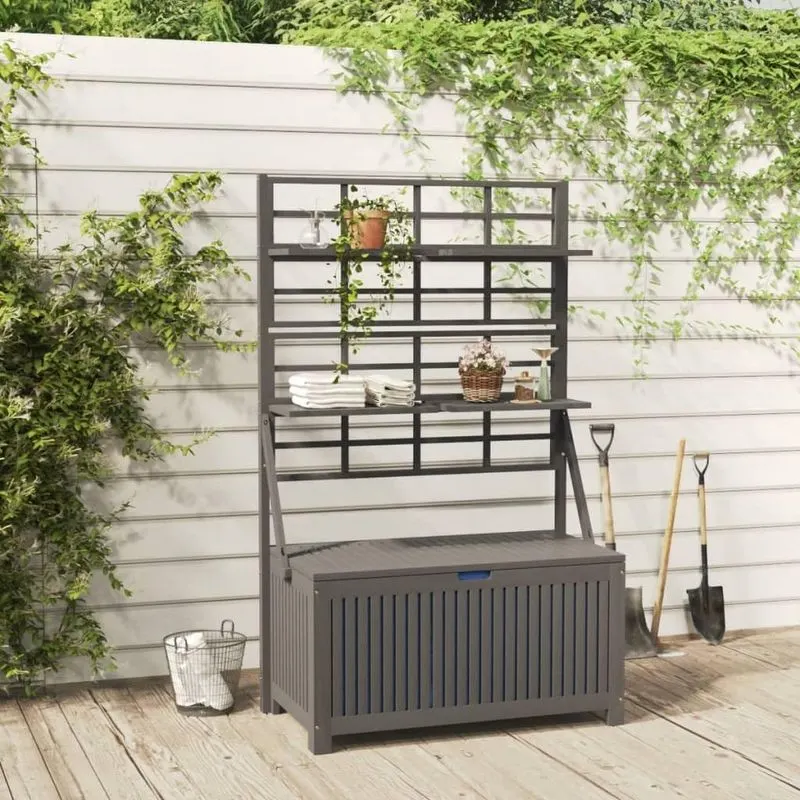 Trellis with Integrated Shelves