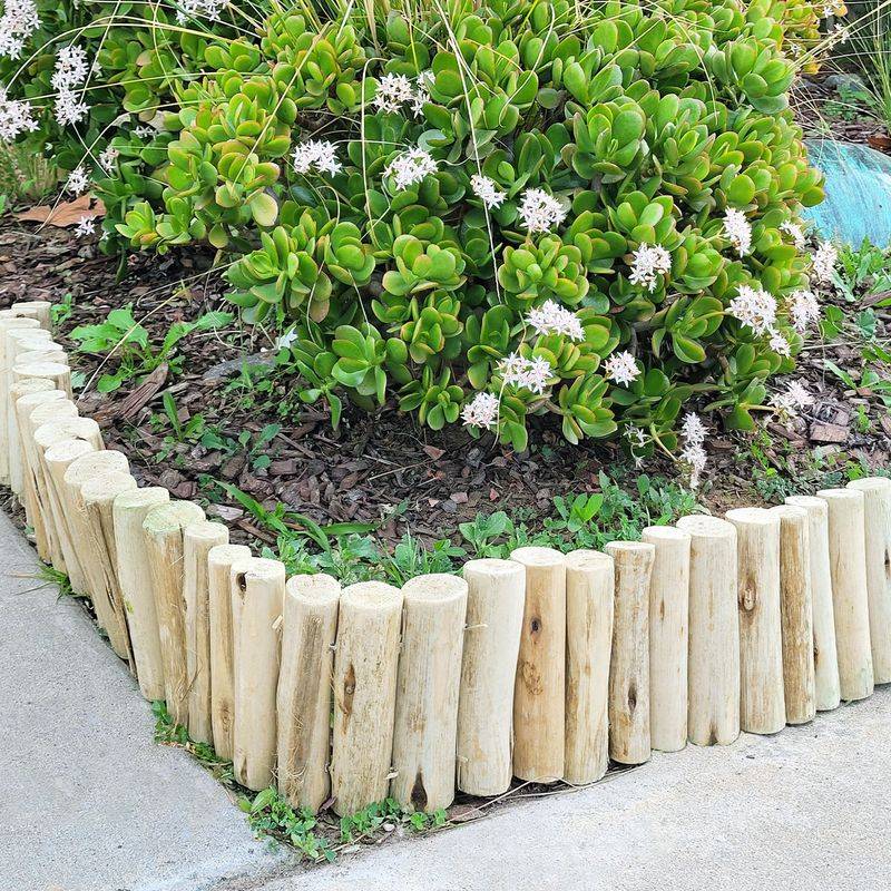 Wooden Log Edging