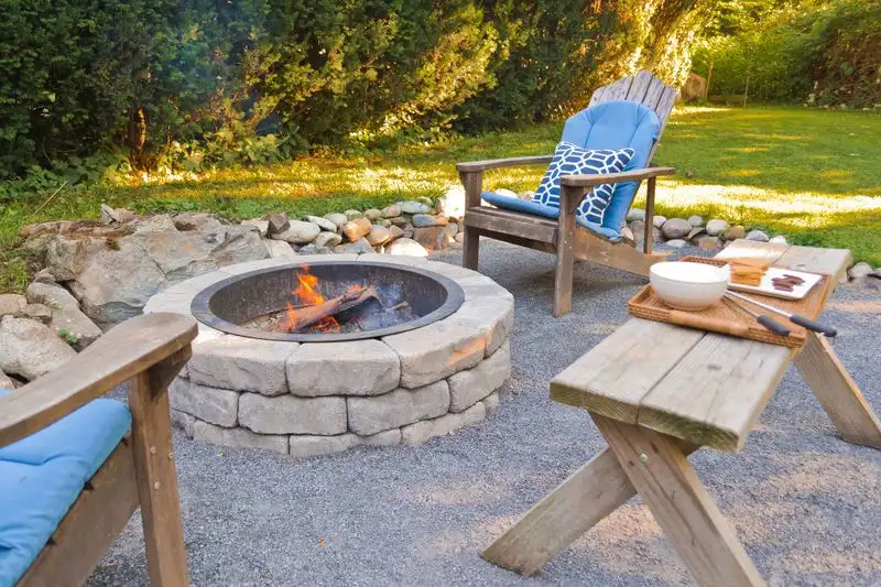 Coastal Patio with Fire Pit