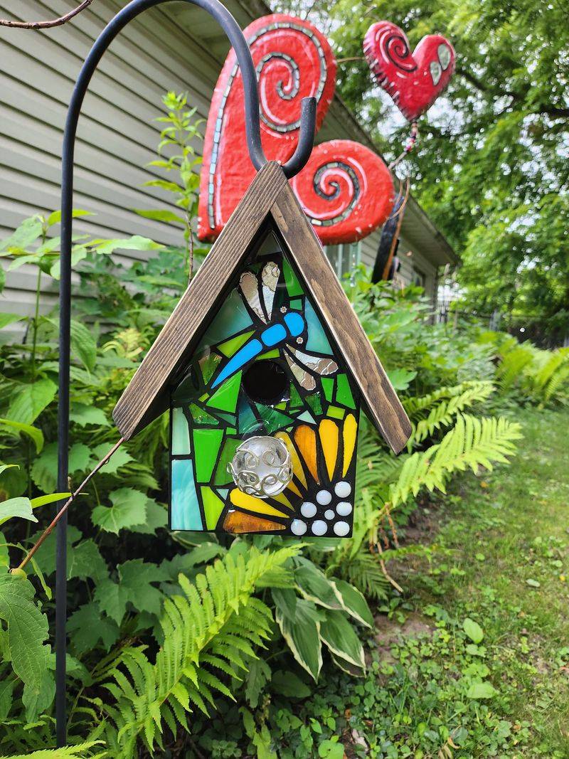 Mosaic Birdhouses