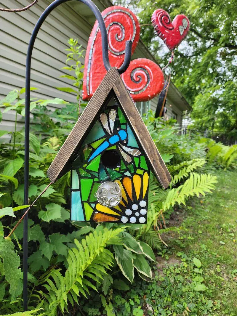 Mosaic Birdhouses