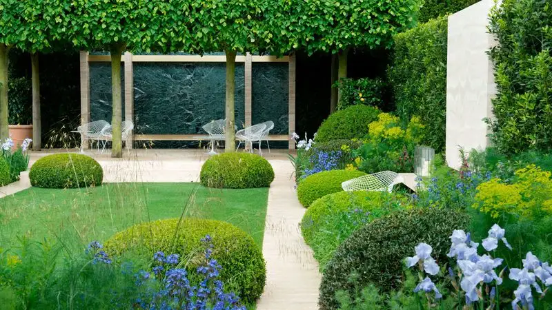 Formal Boxwood Hedges