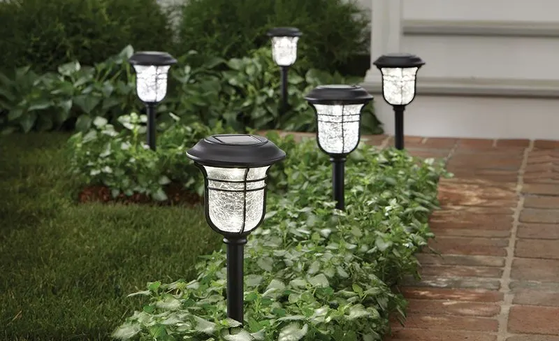 Install Solar-Powered Garden Lights