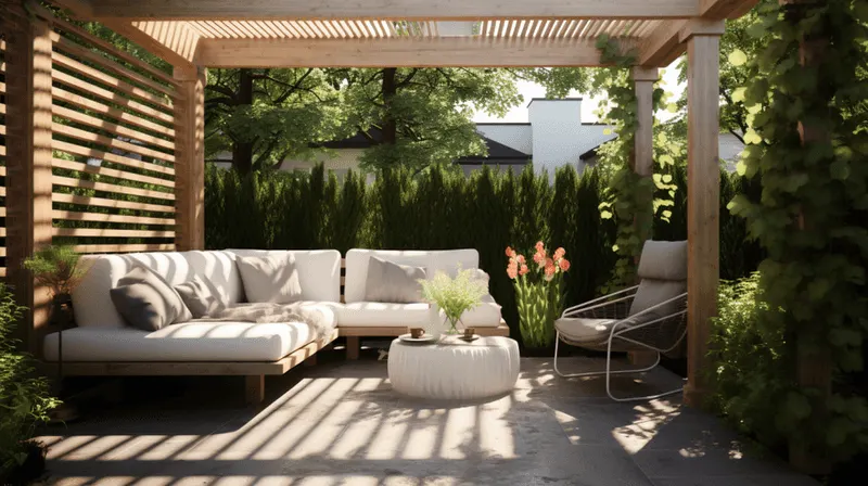 Moss-Covered Pergola