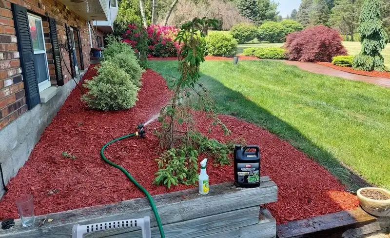 Neon-Colored Mulch