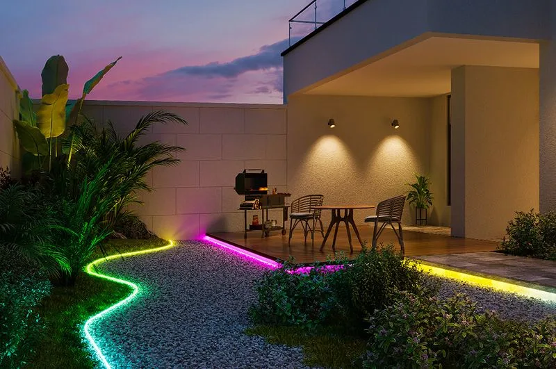 Neon Garden Lighting