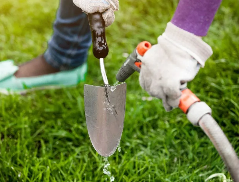 Cleaning Garden Tools