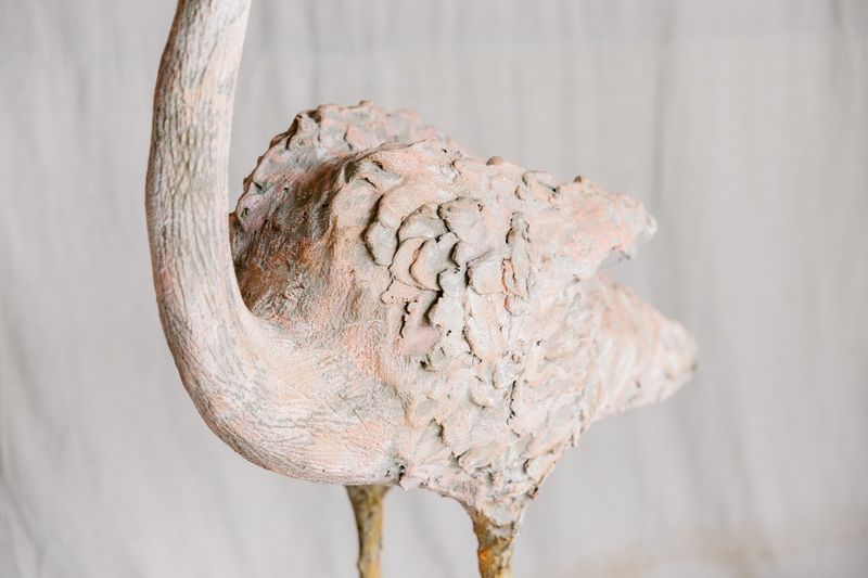 Retro Flamingo Sculptures