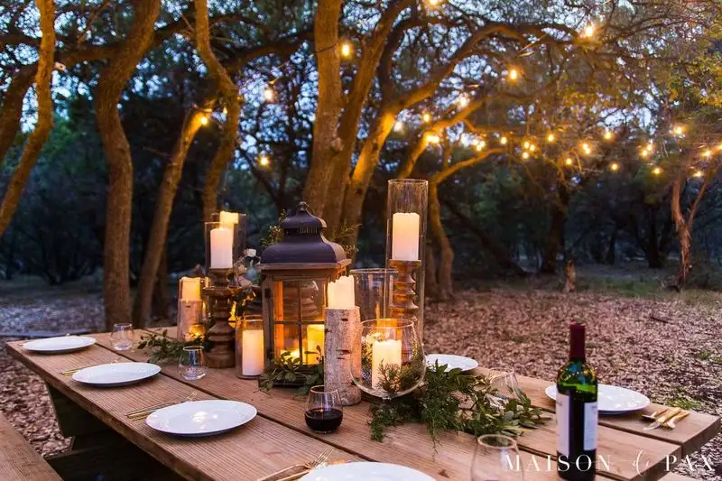 Rustic Outdoor Dining Area