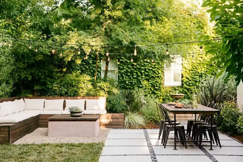 Sunken Brick Patio