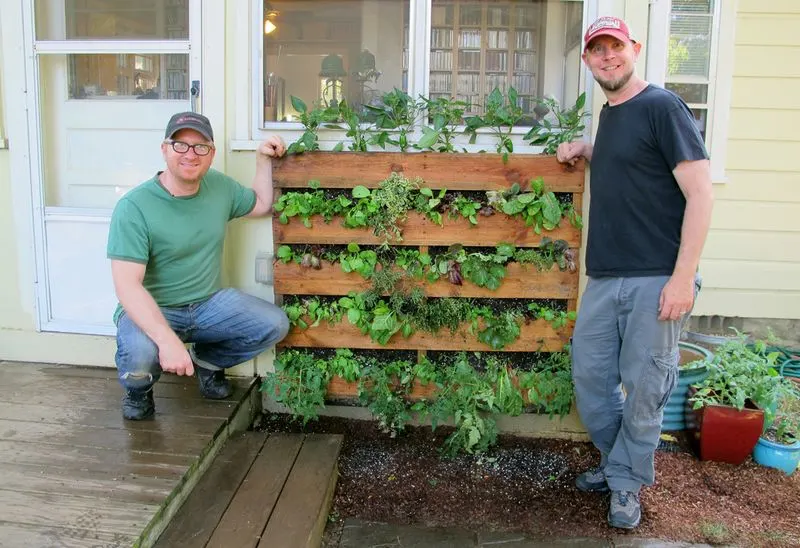 Vertical Pallet Garden