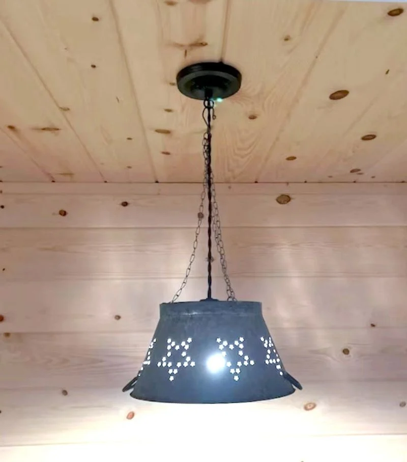 Vintage Colander Chandeliers