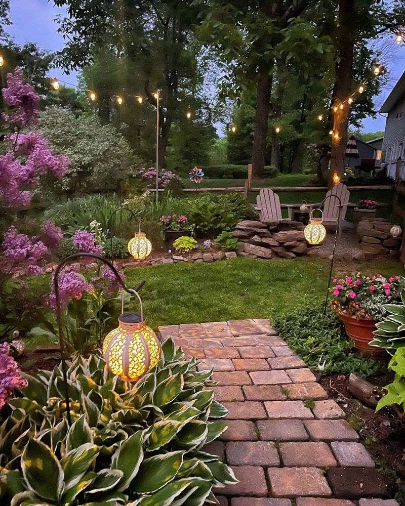 Vintage Lantern Pathway