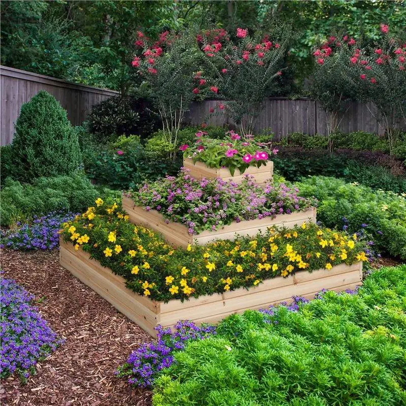 Tiered Wooden Planter