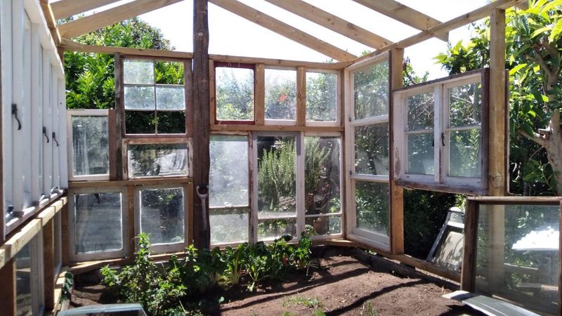 Repurposed Window Greenhouse