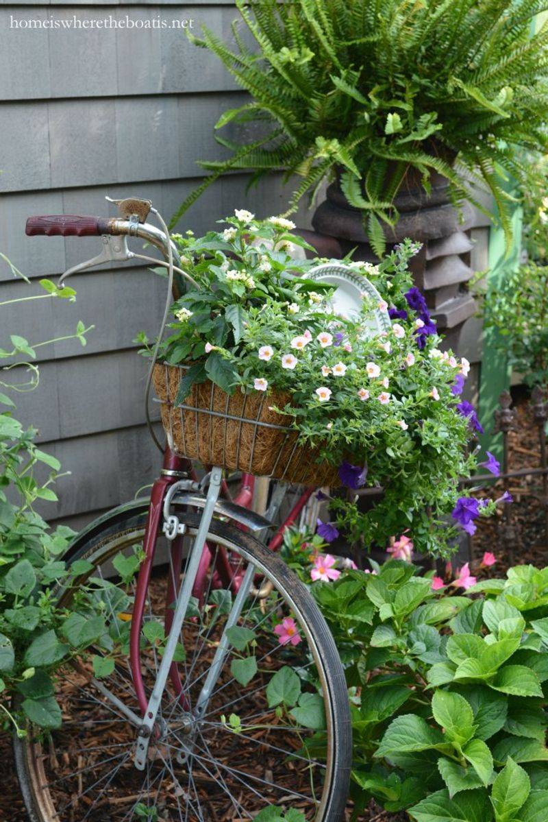 Romantic French Bicycle Planter