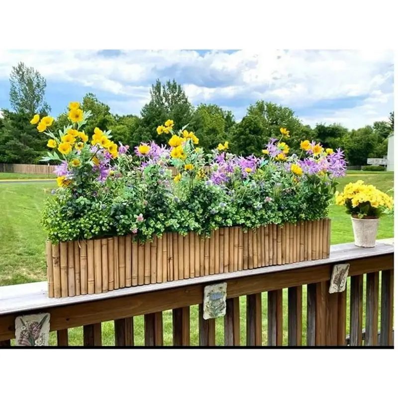 Bamboo Edging for Flower Beds