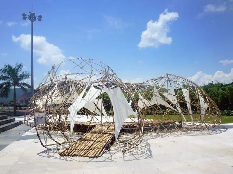 Bamboo Hedge Sculptures