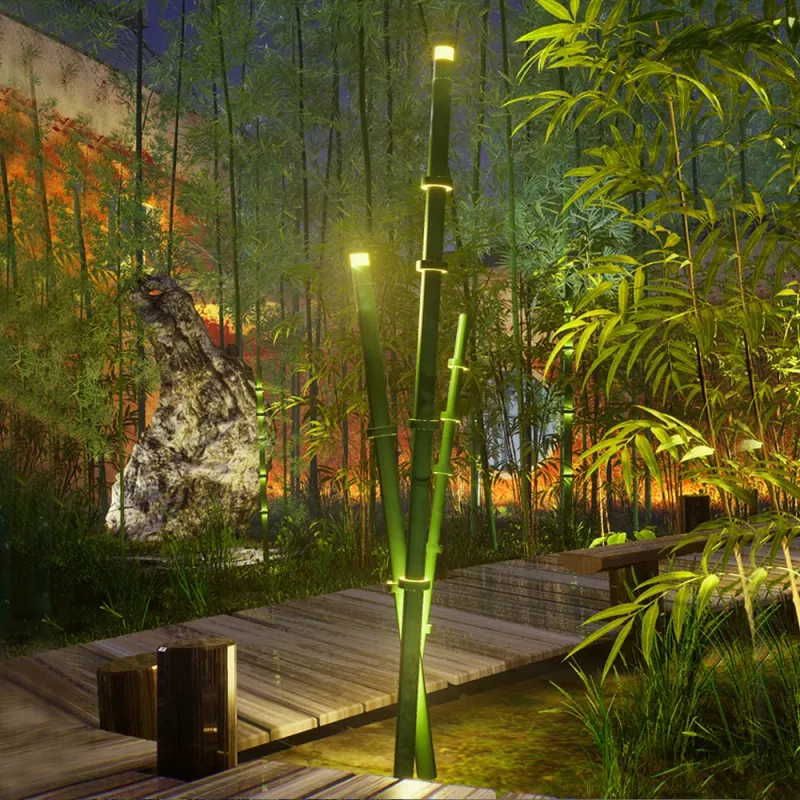 Bamboo Garden Lighting