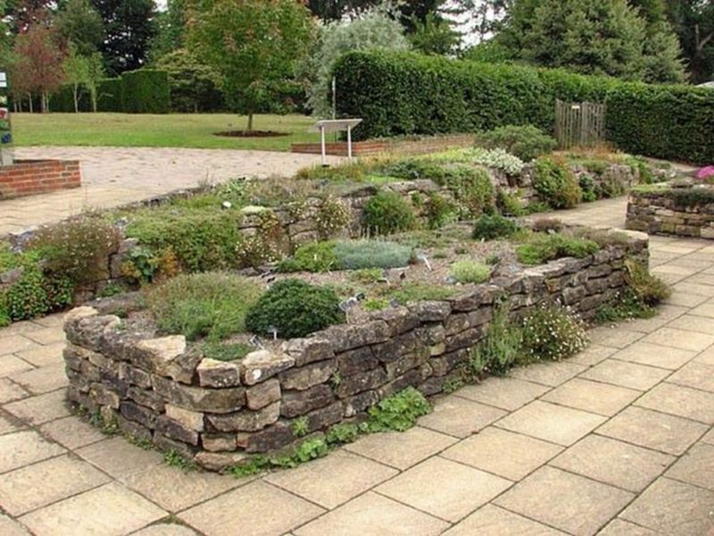 Stone Raised Bed