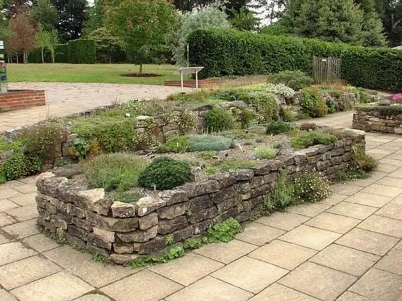 Stone Raised Bed