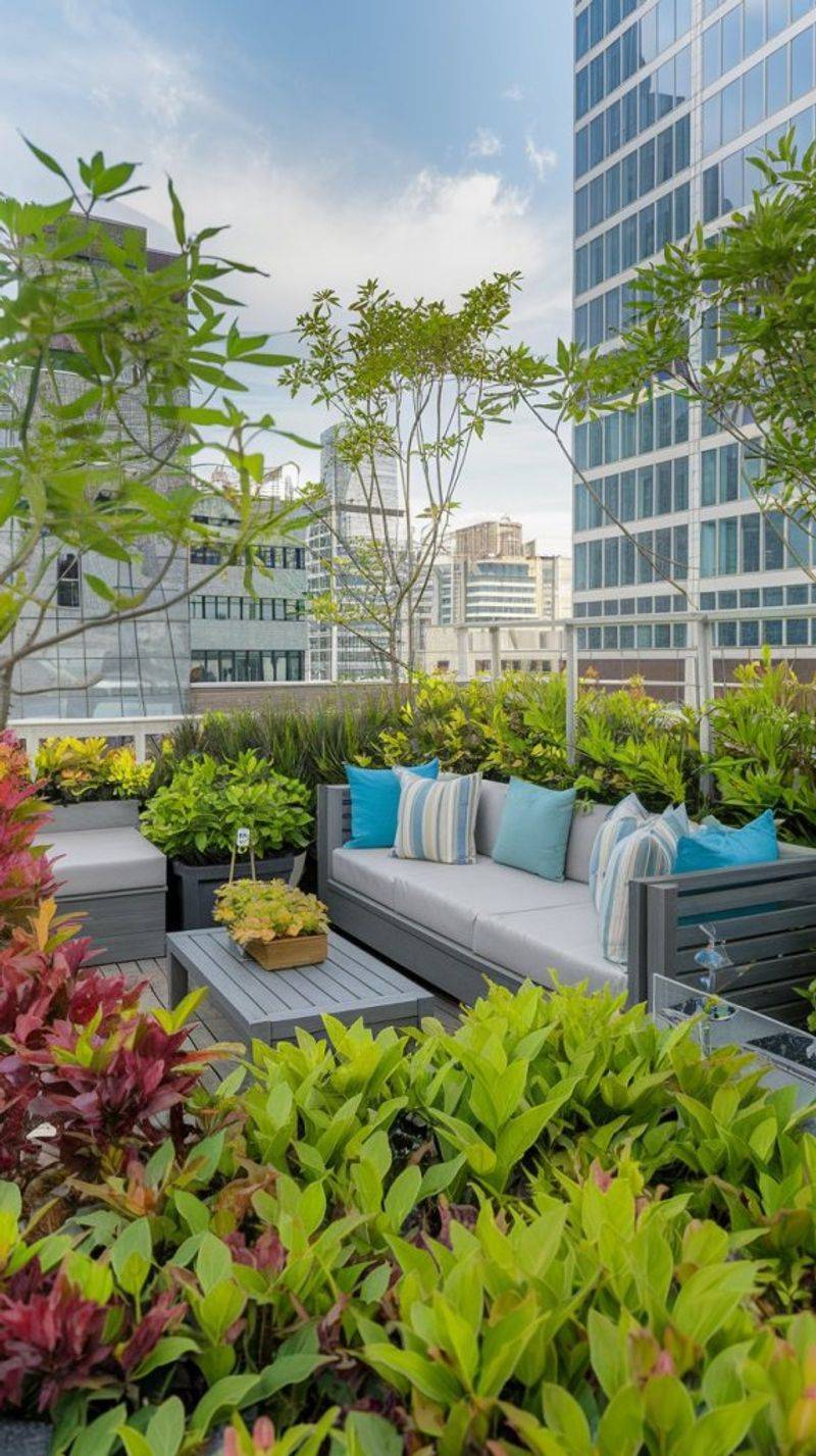 Modern Rooftop Garden