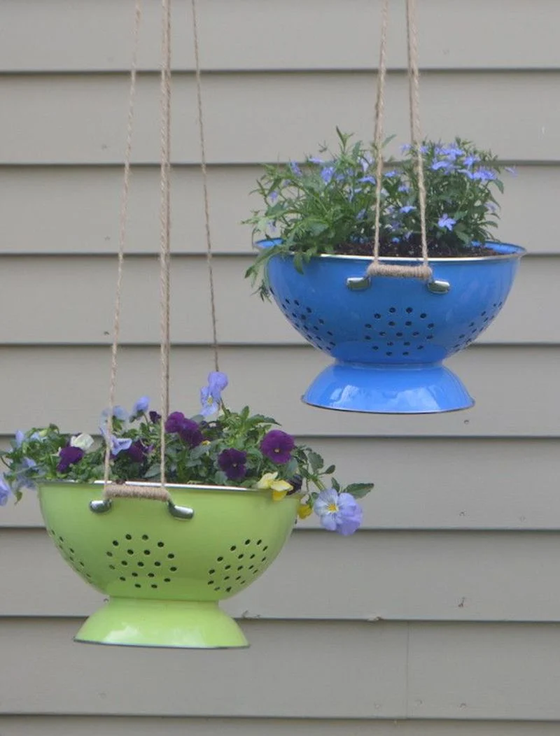 Colander Hanging Baskets