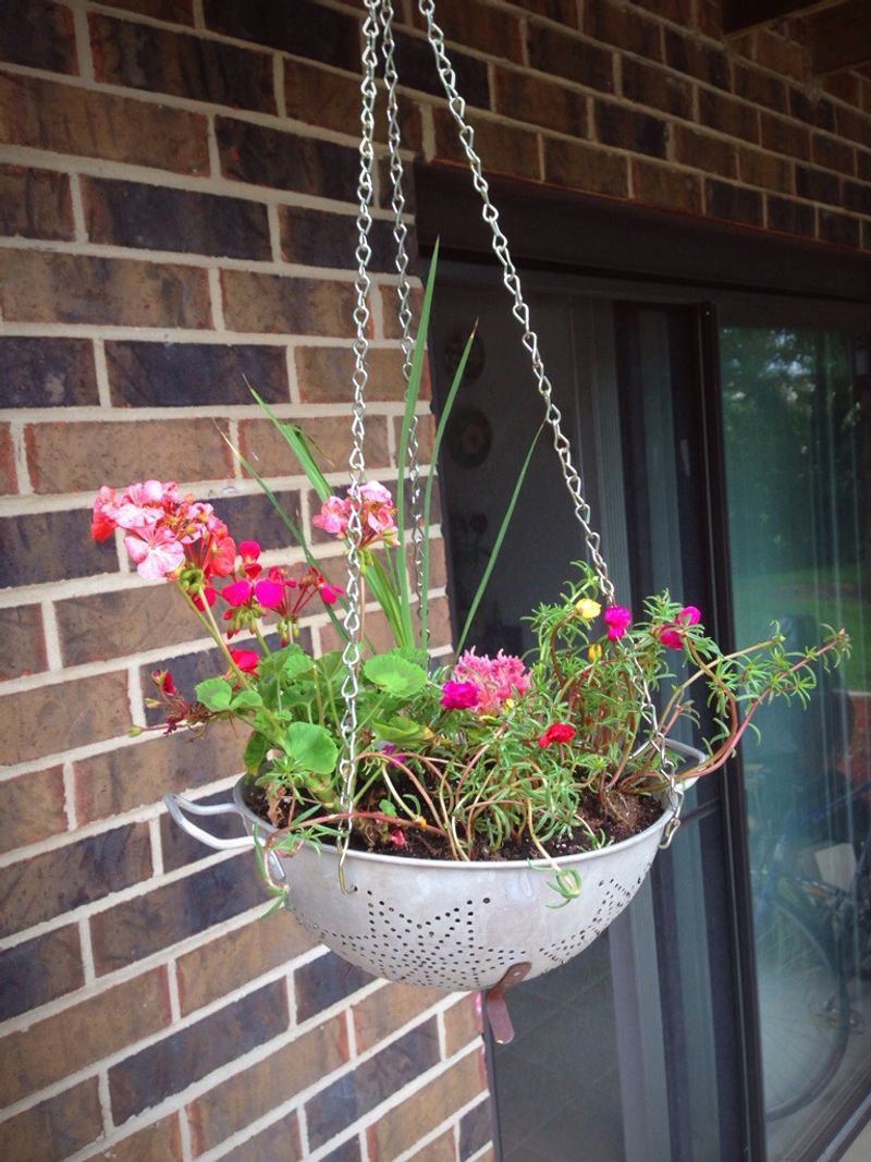 Colander Hanging Baskets