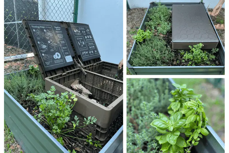 Compost-Enriching Vertical Garden