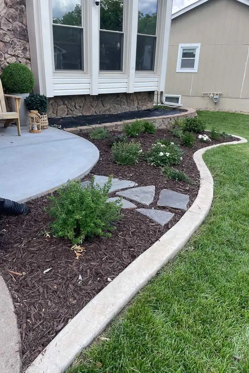 Concrete Garden Path Edging