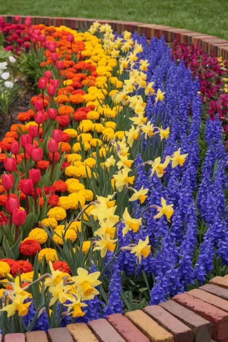 Colorful Flower Beds