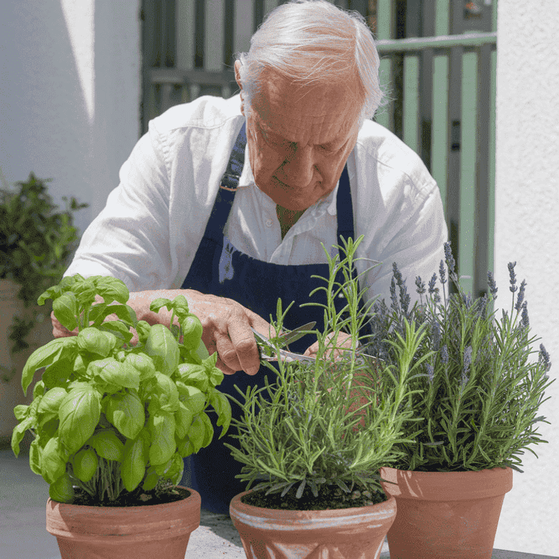 Harvesting Herbs for Cooking