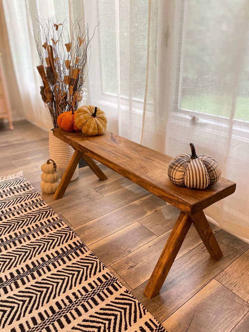 Weathered Barnwood Bench