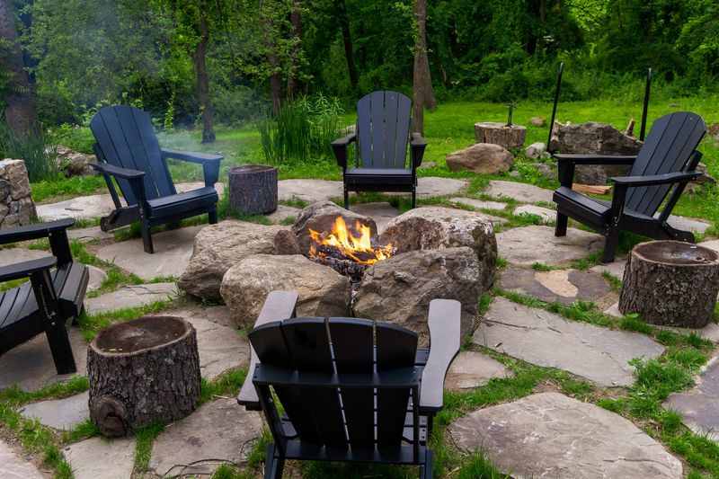 Rustic Fire Pit Area