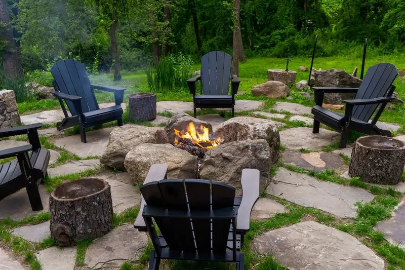 Rustic Fire Pit Area