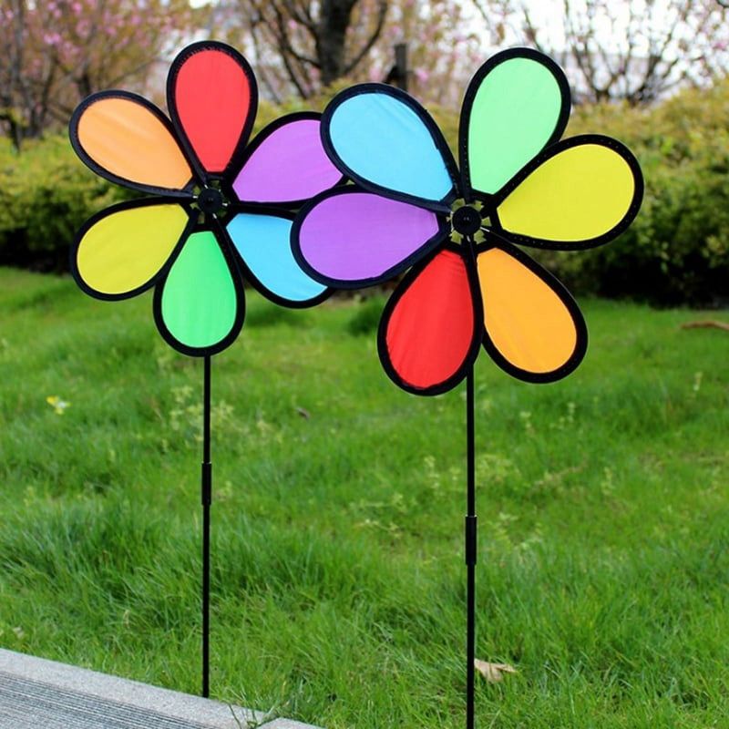 Whimsical Flower Windmills