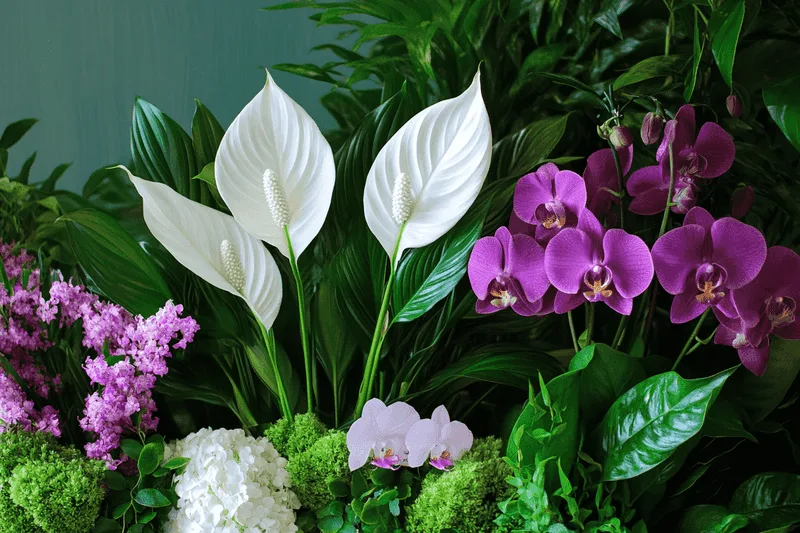 Orchid vs. Peace Lily