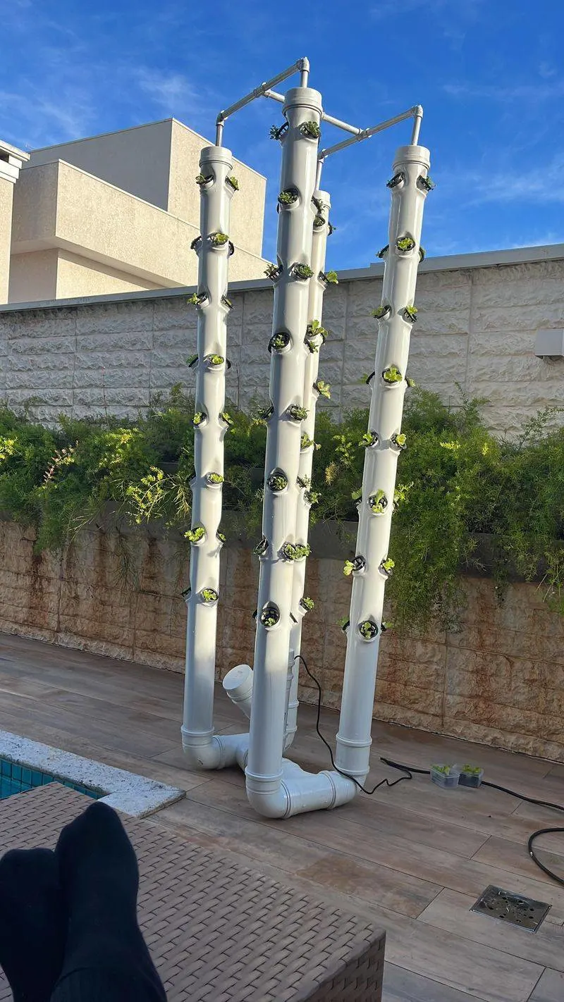 PVC Pipe Tower Garden