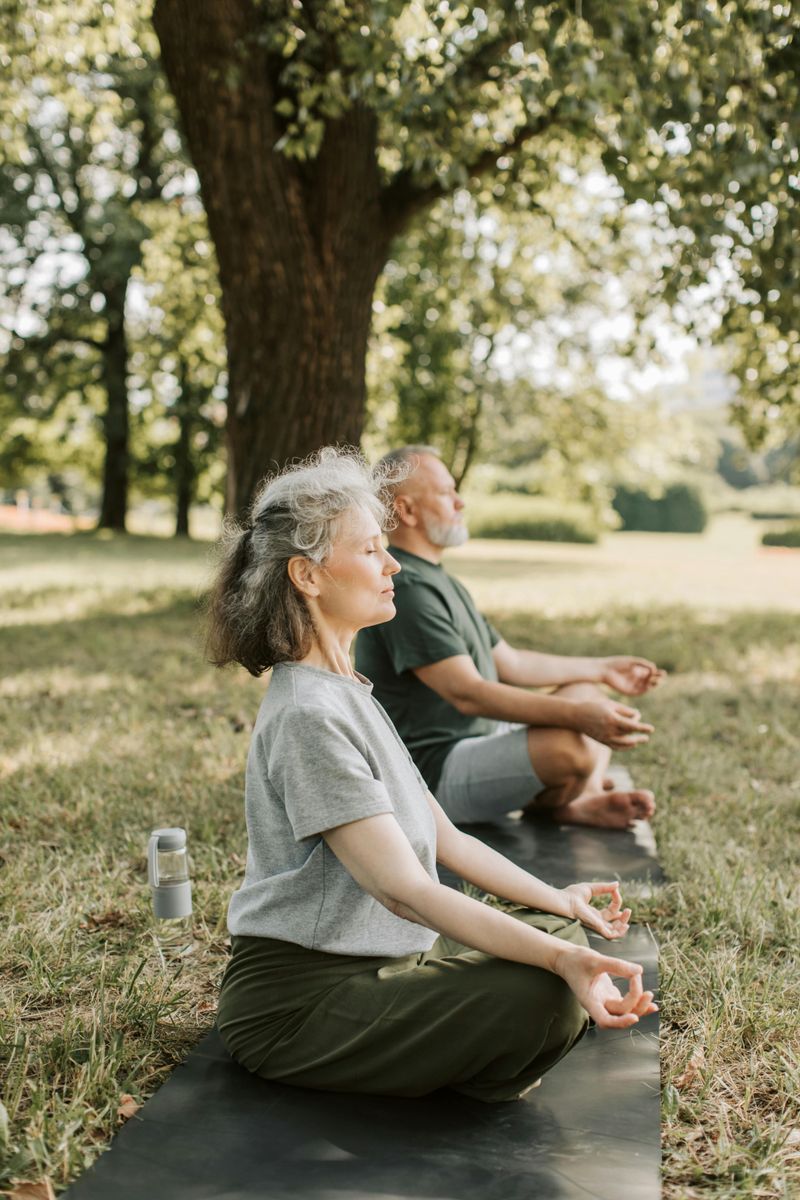 Engaging in Garden Yoga