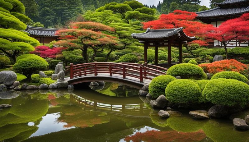 Serene Japanese Tea Garden