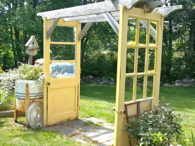 Old Door Trellis