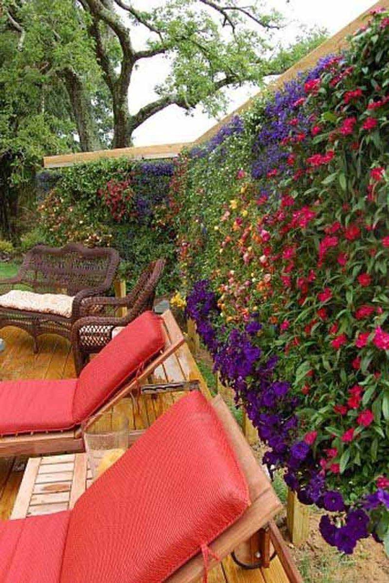 Floral Privacy Screen
