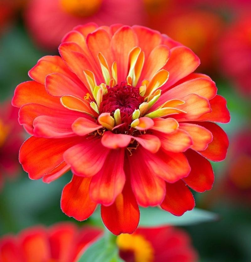 Scarlet Flame Zinnia