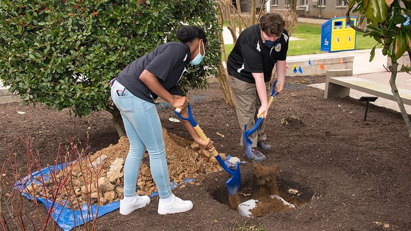 Installing a Garden Time Capsule