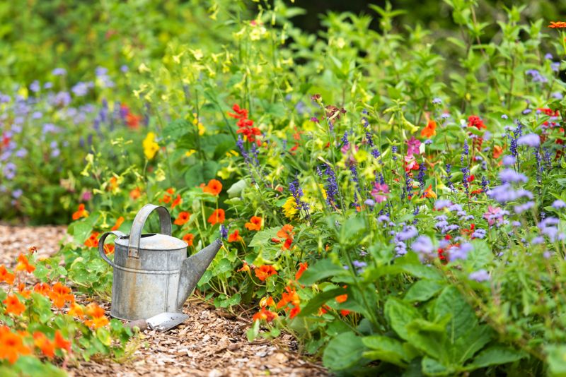 Pumpkins and Nasturtiums