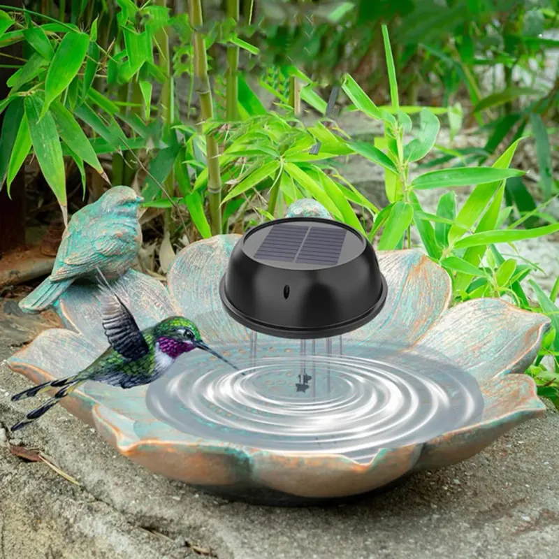 Solar-Powered Bird Bath