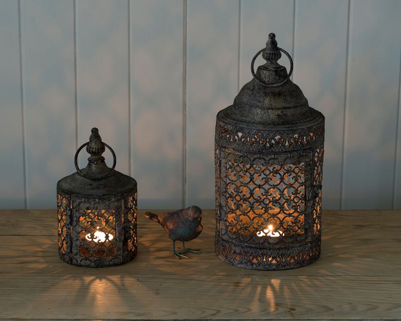 Antique Lantern Candle Holders