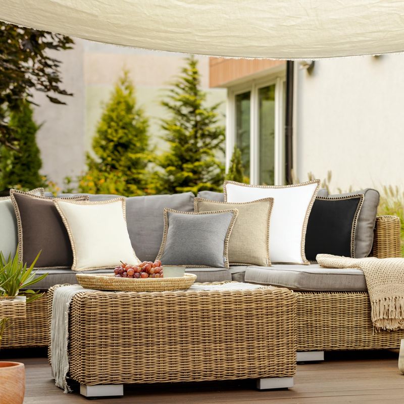 Burlap Cushions and Throws